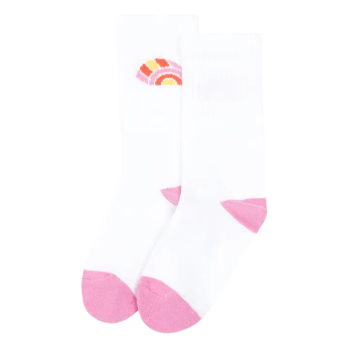 Pack 2 Calcetines Thank Youth Rainbow | Blanco- Imagen del producto n°4