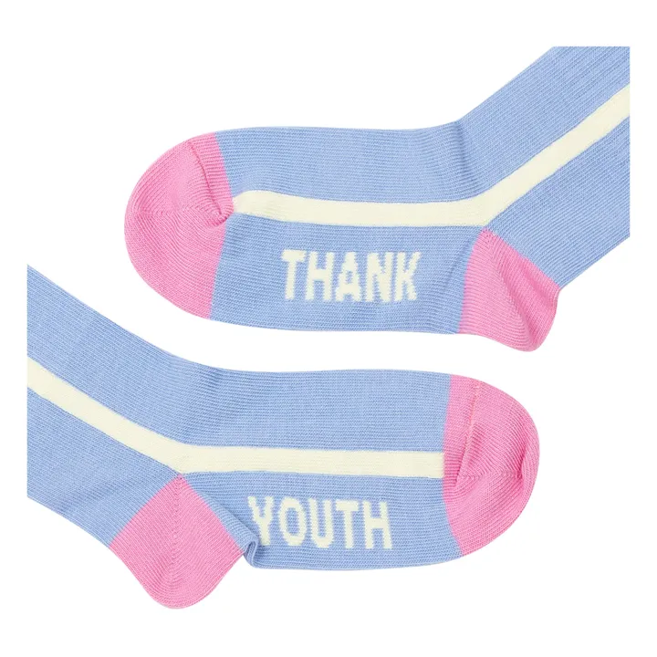 Pack 2 Calcetines Thank Youth Rainbow | Blanco- Imagen del producto n°5