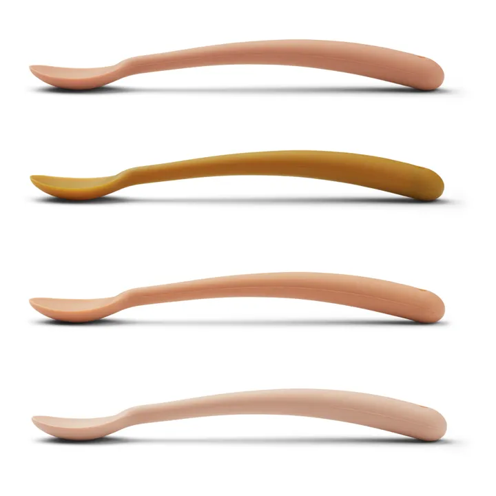 Liewood - Sive Silicone Spoons - Set of 4 - Pink | Smallable