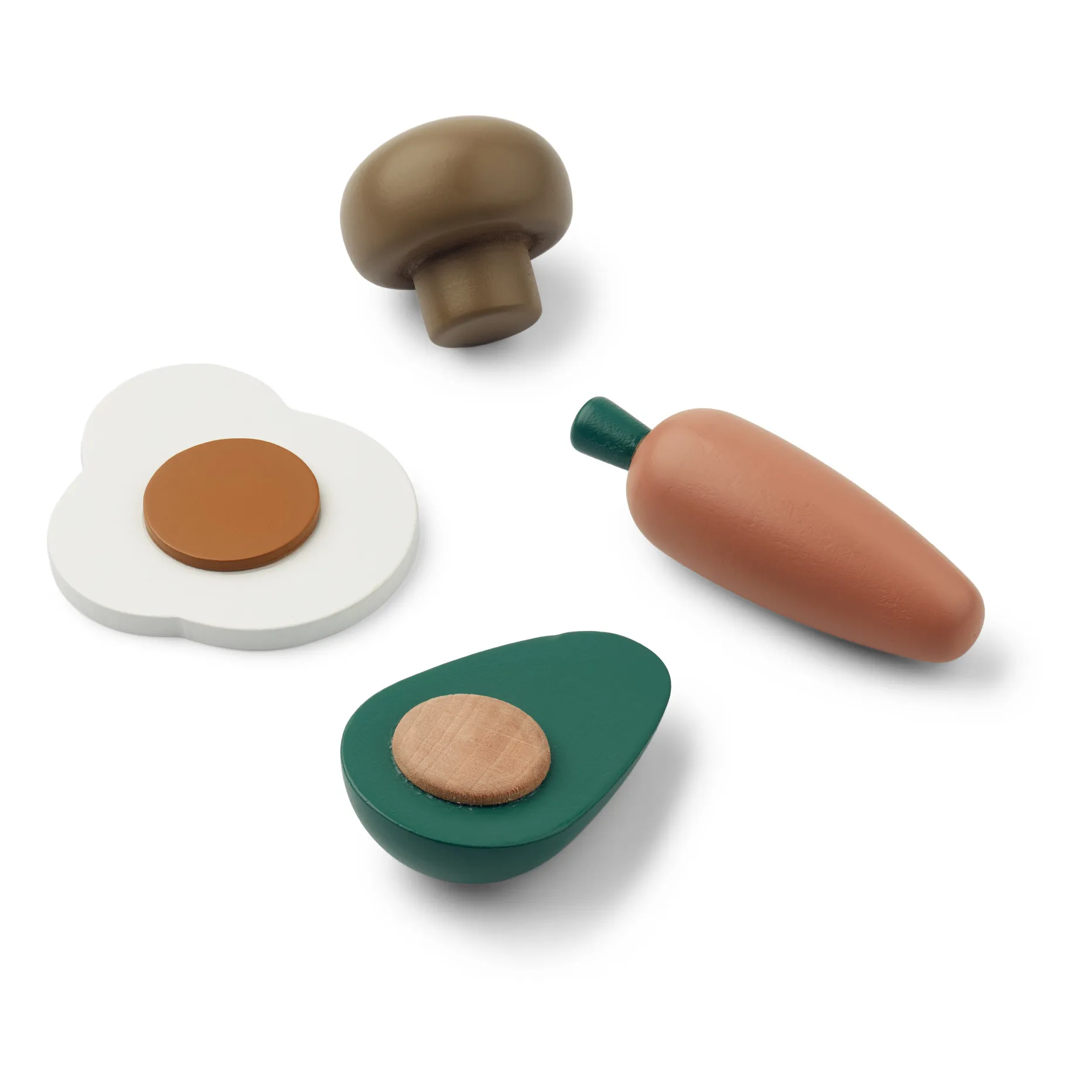 Liewood Green Wooden Vegetables - Set Of 4