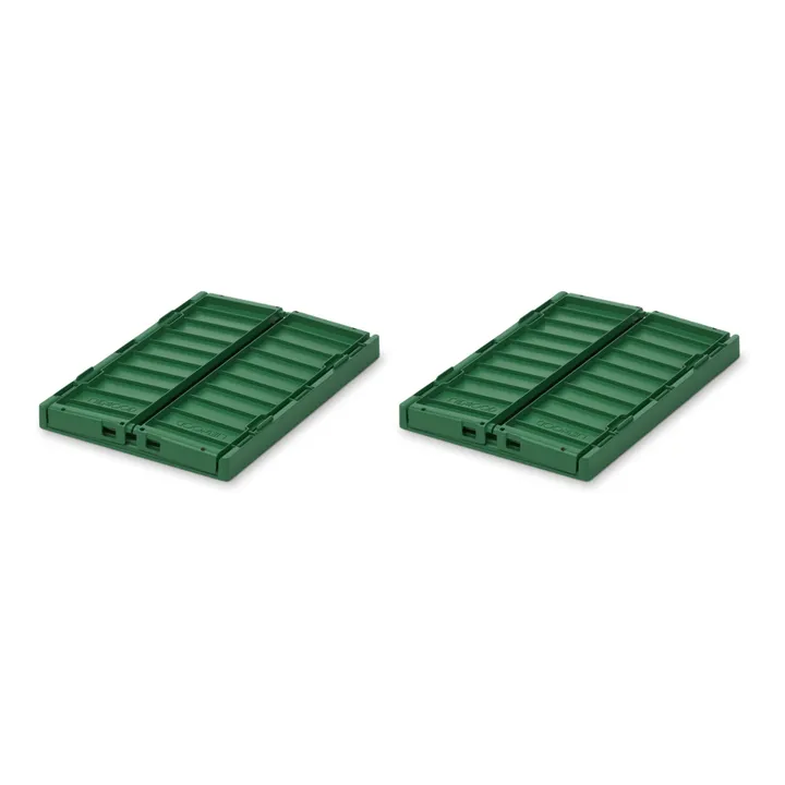 Weston Collapsible Crates - Set of 2 | Green- Product image n°1