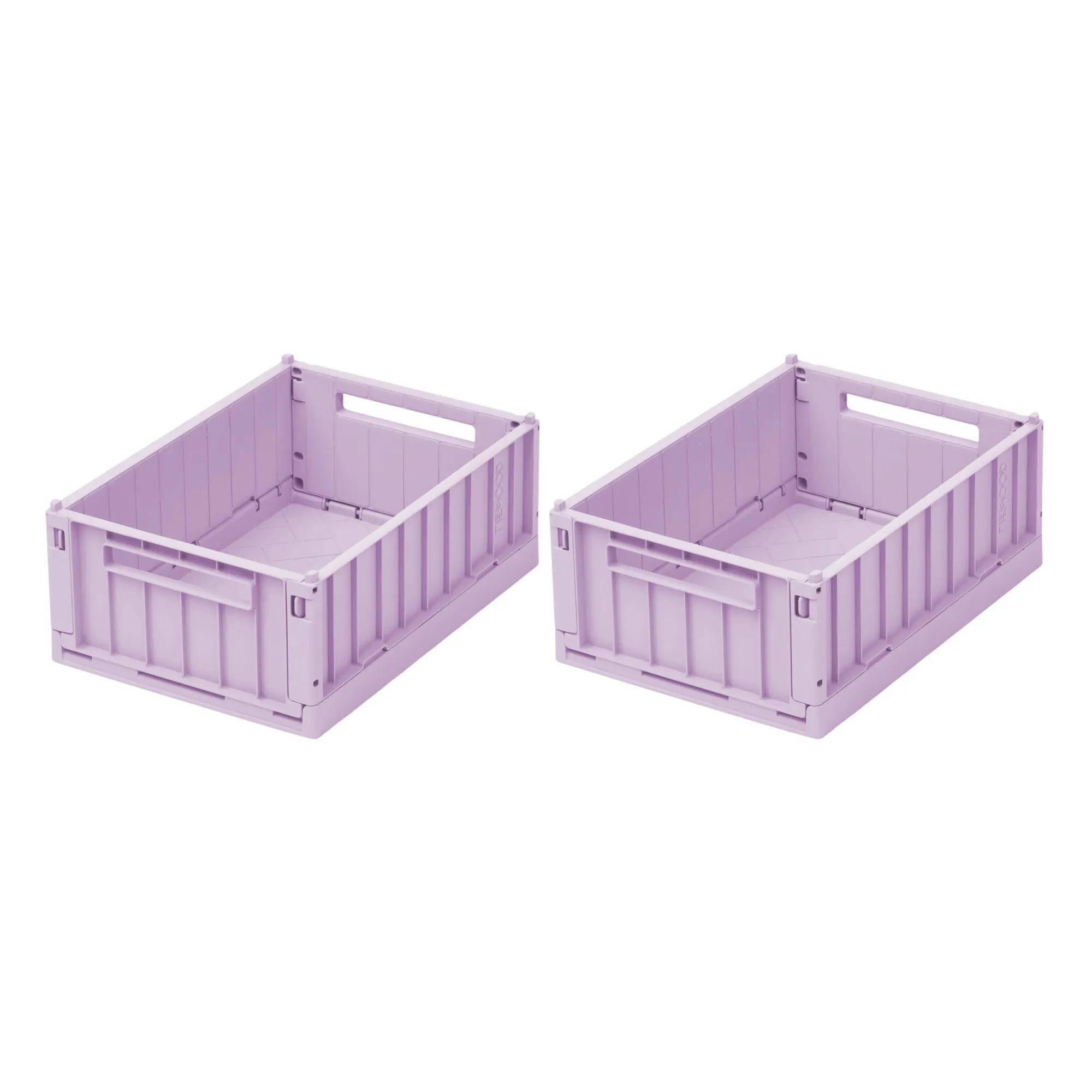 Liewood Light Lavender Weston Collapsible Crates - Set Of 2