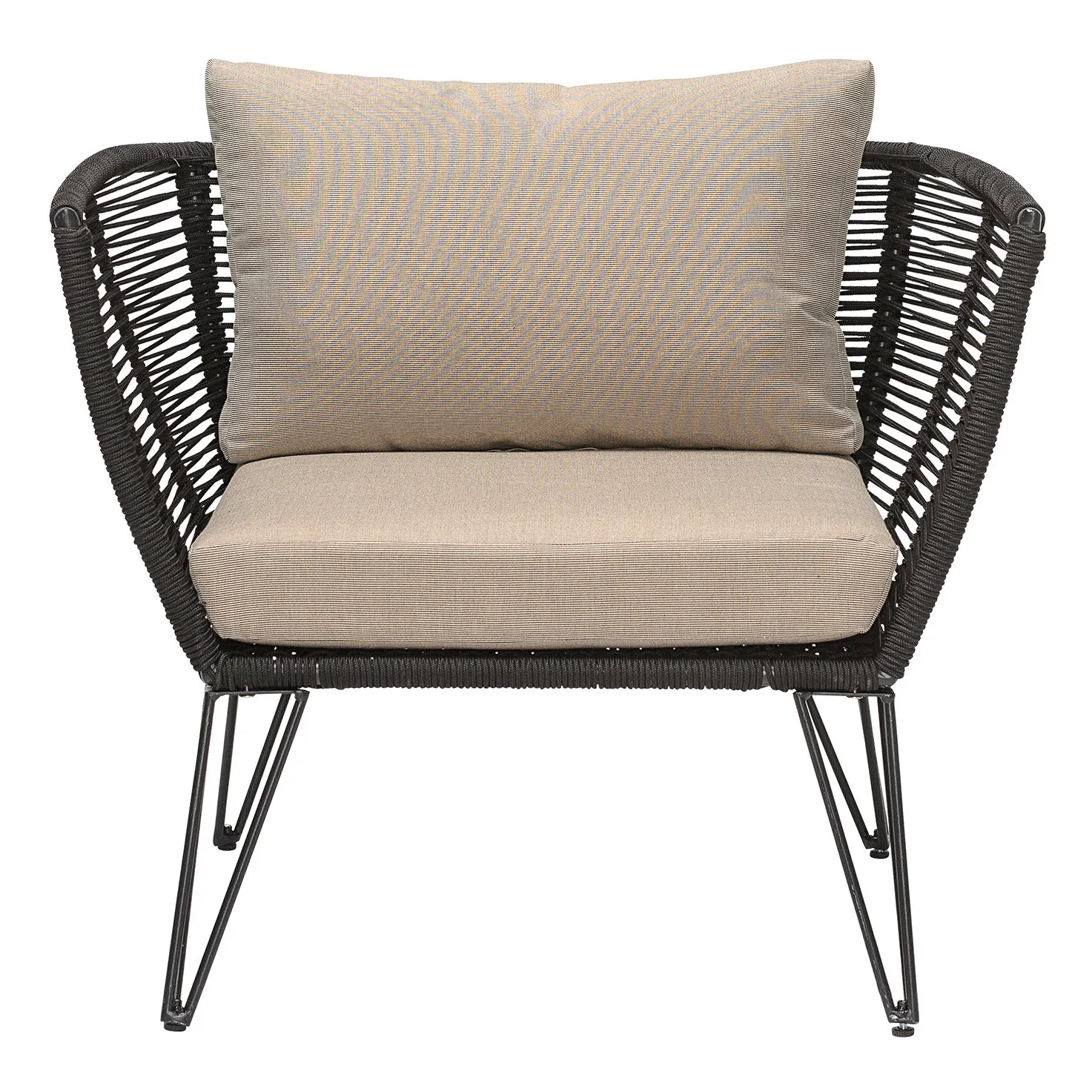 Bloomingville Black Mundo Outdoor Lounge Chair