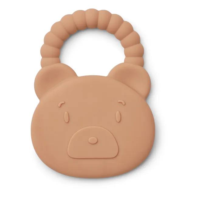 Anneau de dentition Ours en silicone | Rose