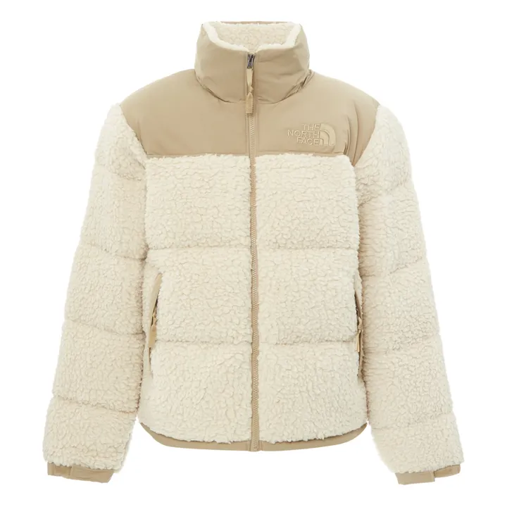Sherpa Jacket North Face Beige Jacket Womens Face Eco Nuptse The - Main Image