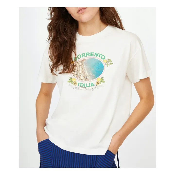 T-shirt Never Italia, in cotone biologico  | Ecru- Immagine del prodotto n°1