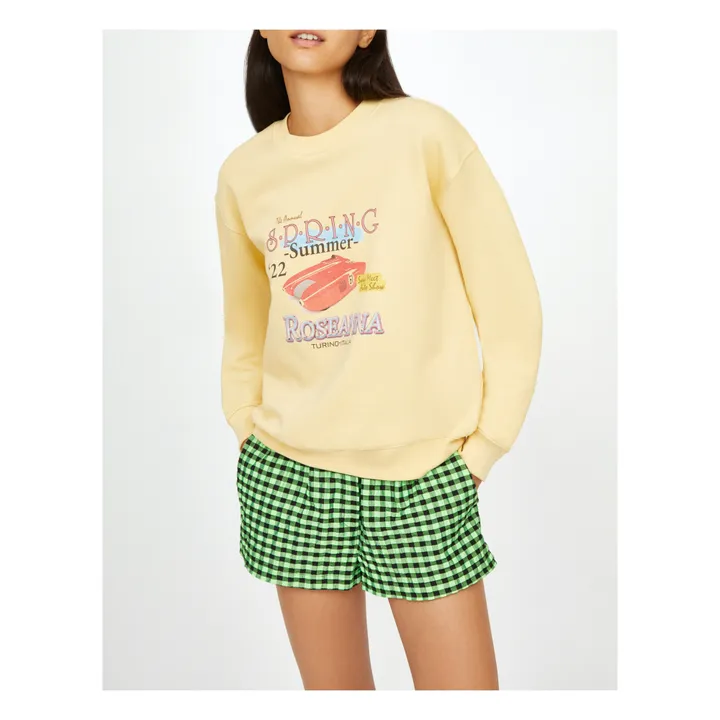 Louis Mollino Organic Cotton Sweatshirt | Yellow- Product image n°2