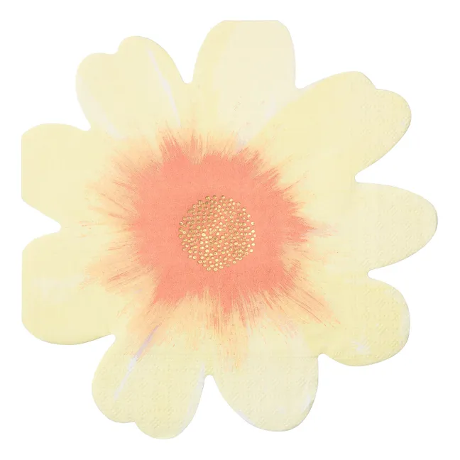 Floral Paper Napkins - Set of 16