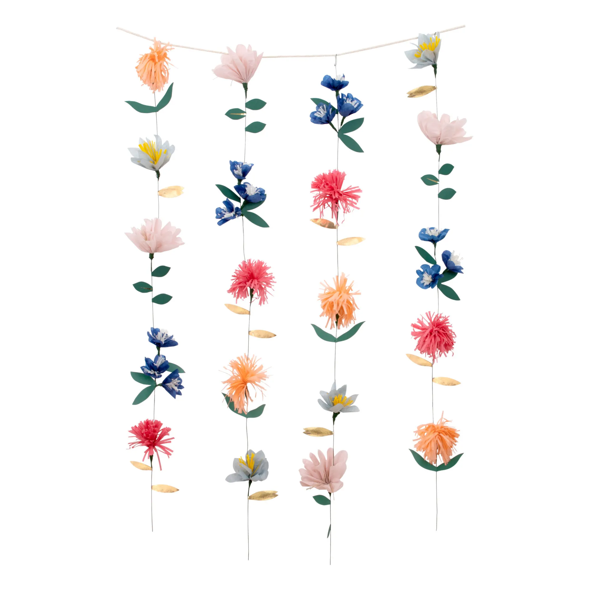 Meri Meri Multicoloured Paper Flower Wall Decoration