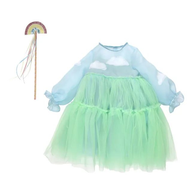 Costume, motivo: nuvole, in tulle e organza