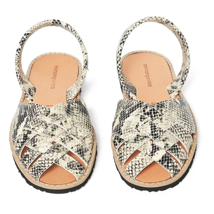 Avarca Compostelle Reptile Sandals | Sand- Product image n°3