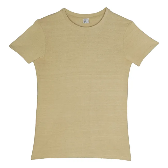 Camiseta de seda Salvaje | Amarillo palo