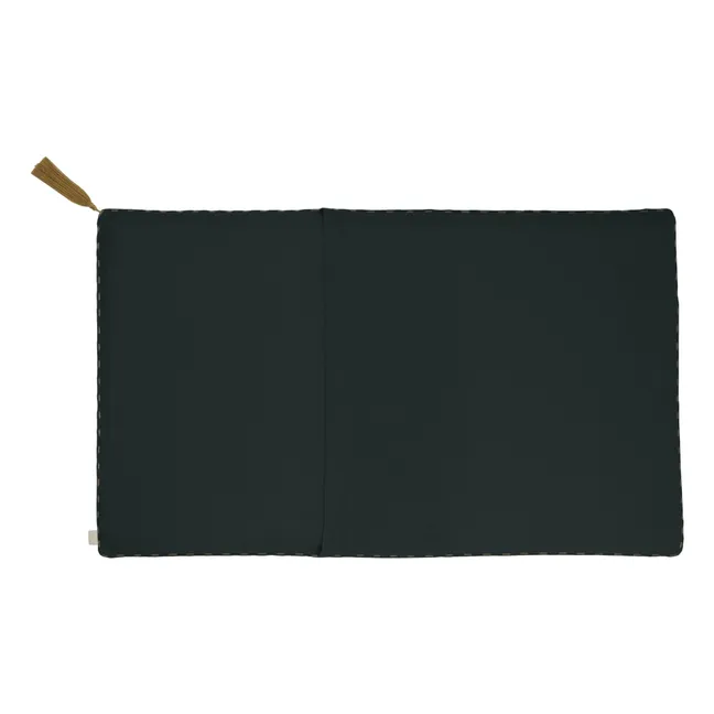 Cojín rectangular de algodón orgánico | Dark Grey S021