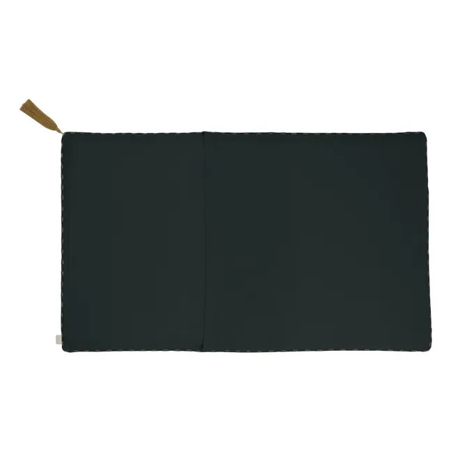 Rechteckiges Kissen aus Bio-Baumwolle | Dark Grey S021