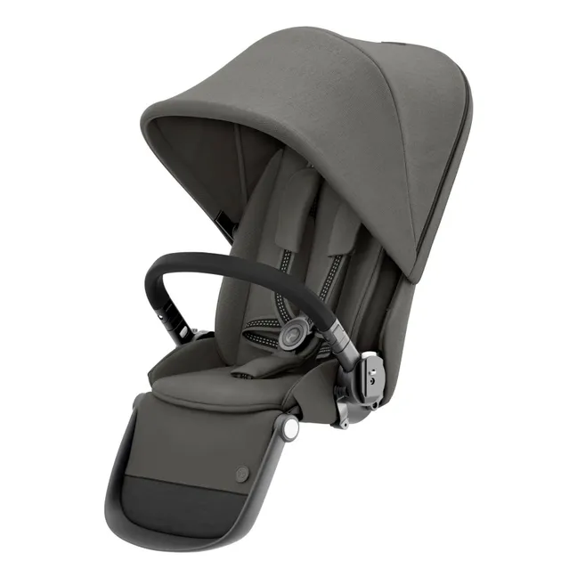 Siège supplémentaire pour poussette Gazelle S châssis noir | Gris clair