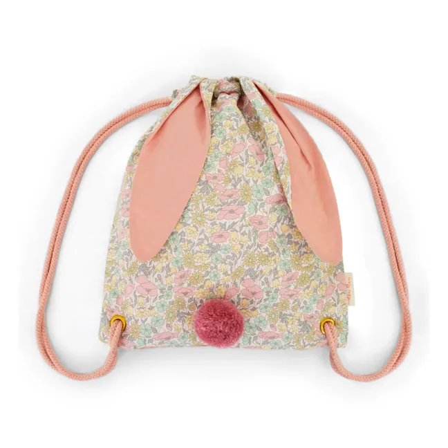 Mochila Conejo de tela Liberty | Rosa