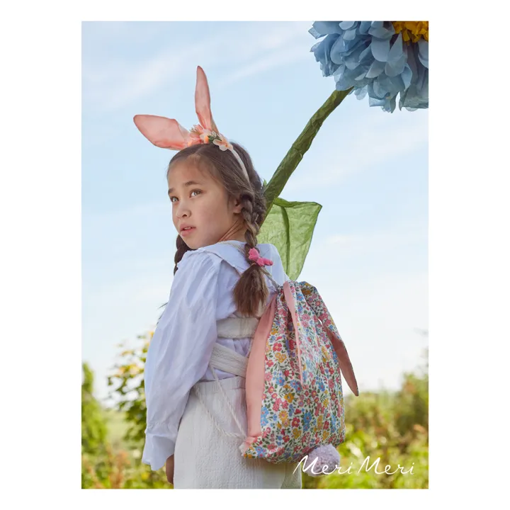 Liberty Print Bunny Backpack | Pink- Product image n°1