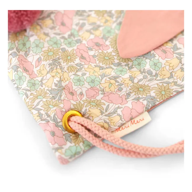 Mochila Conejo de tela Liberty | Rosa