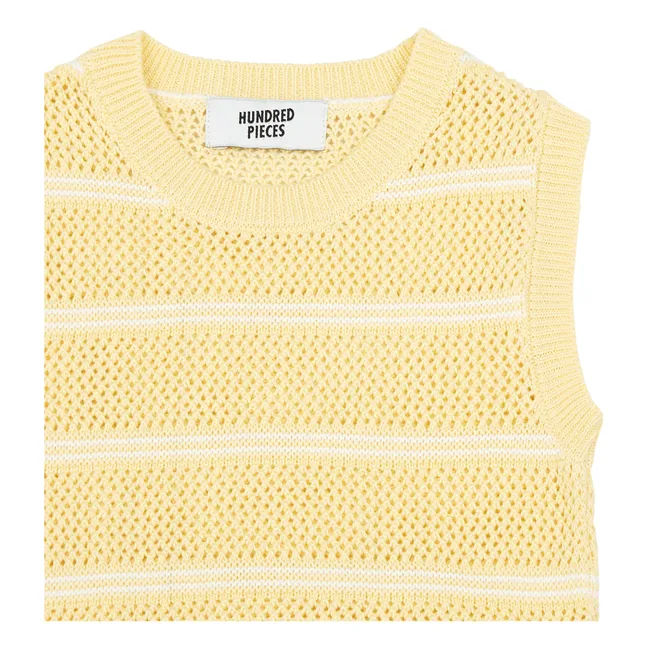 Knitted Top | Lemon yellow