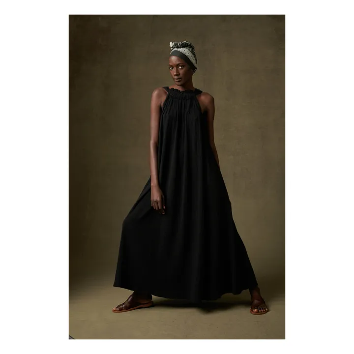 Ponza Cotton Muslin Dress | Carbon- Product image n°1