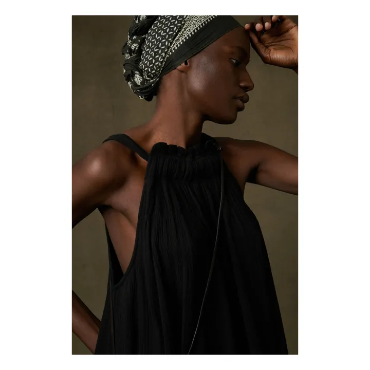 Ponza Cotton Muslin Dress | Carbon- Product image n°2