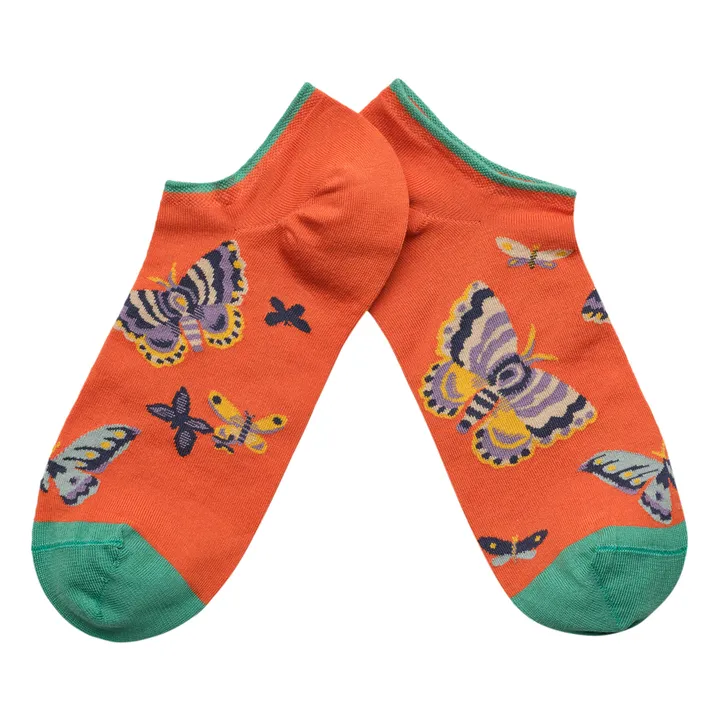 Calcetines cortos Mariposa | Naranja- Imagen del producto n°0
