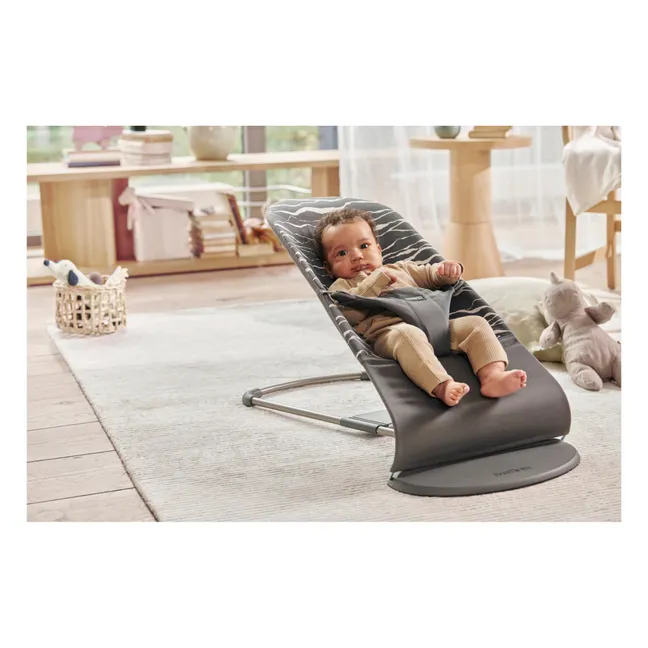 Bliss Cotton Baby Bouncer | Charcoal grey