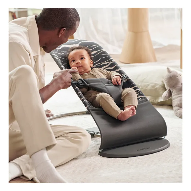 Bliss Cotton Baby Bouncer | Charcoal grey