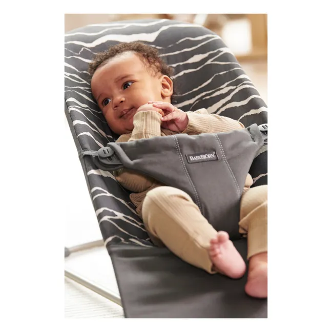 Bliss Cotton Baby Bouncer | Charcoal grey