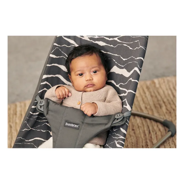 Bliss Cotton Baby Bouncer | Charcoal grey