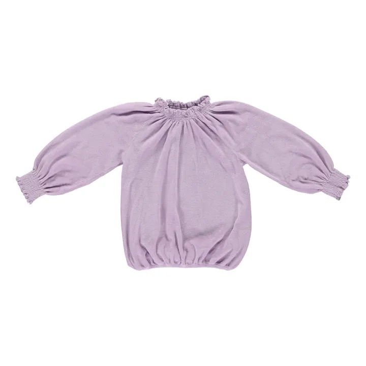 Organic Cotton Terry Cloth Blouse | Mauve- Product image n°0