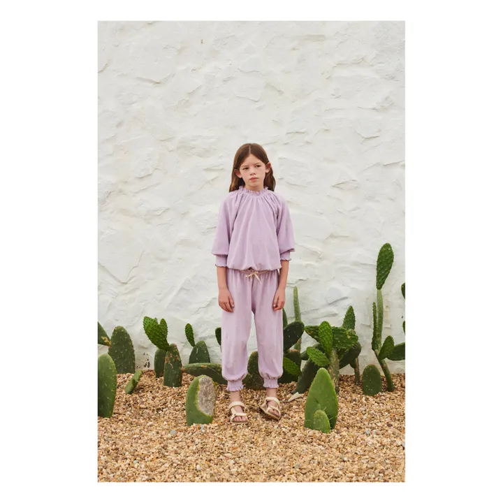 Organic Cotton Terry Cloth Blouse | Mauve- Product image n°3