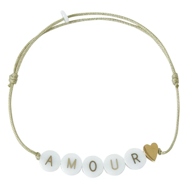 Bracelet Amour Perles Céramique Bbuble x Smallable | Vert- Image produit n°0