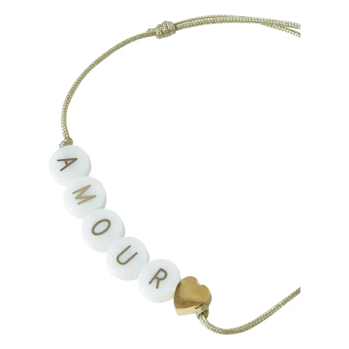 Bracelet Amour Perles Céramique Bbuble x Smallable | Vert- Image produit n°1