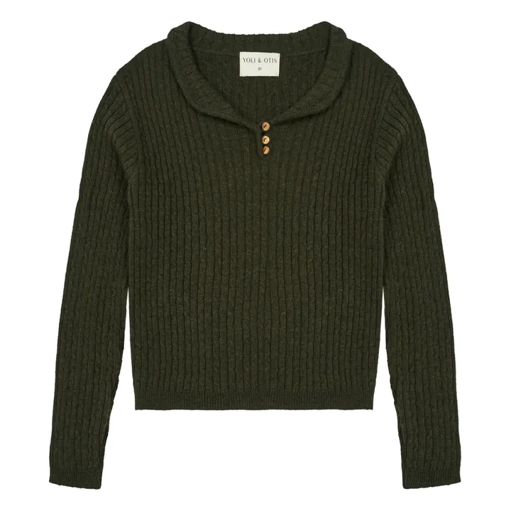 Tolan Cotton and Cashmere Jumper | Dark green- Product image n°0