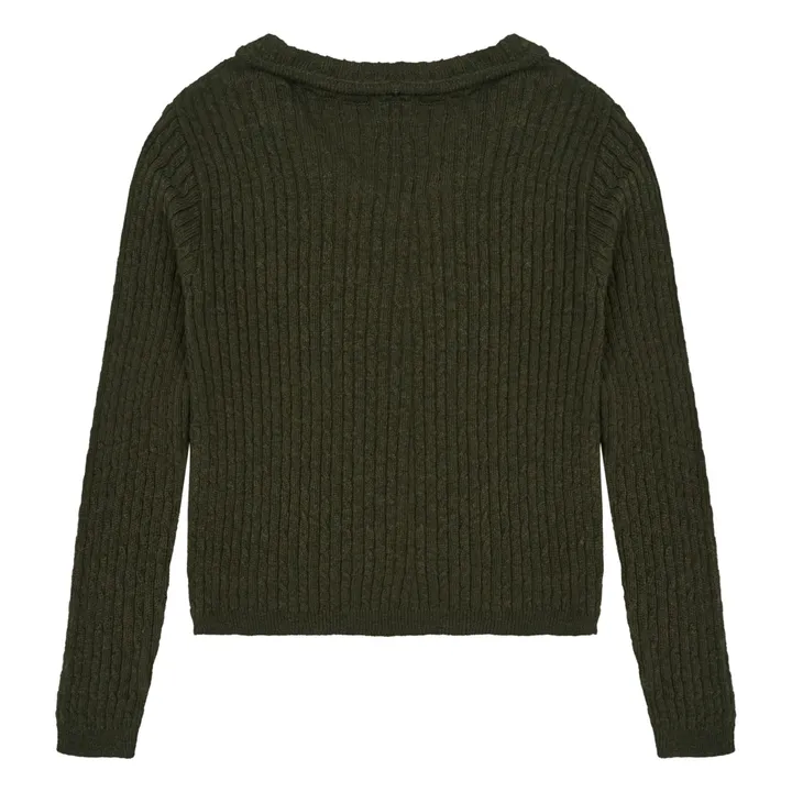 Tolan Cotton and Cashmere Jumper | Dark green- Product image n°4