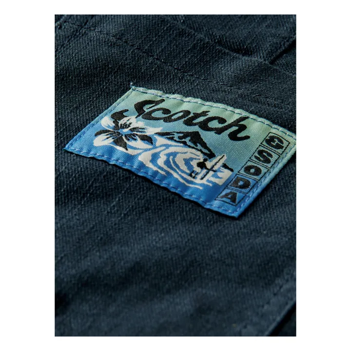 Pantalón de lino | Azul Marino- Imagen del producto n°1