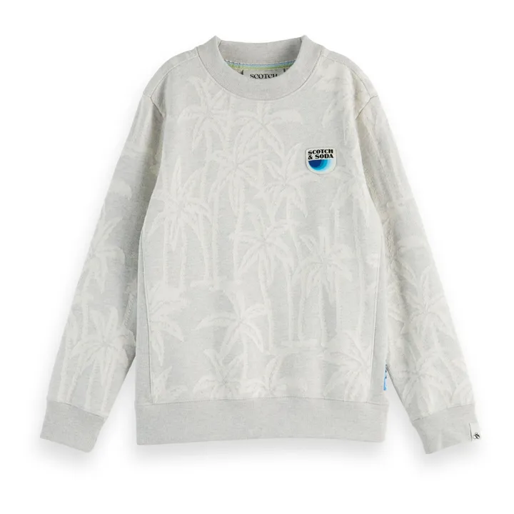 Sweatshirt Intarsia  | Grau Meliert- Produktbild Nr. 0