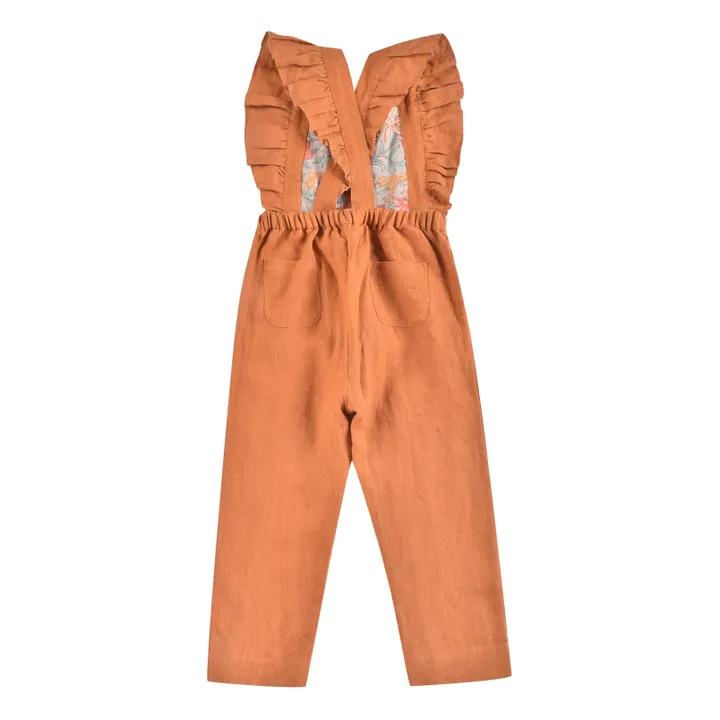Amishi Linen Jumpsuit | Rust- Product image n°6