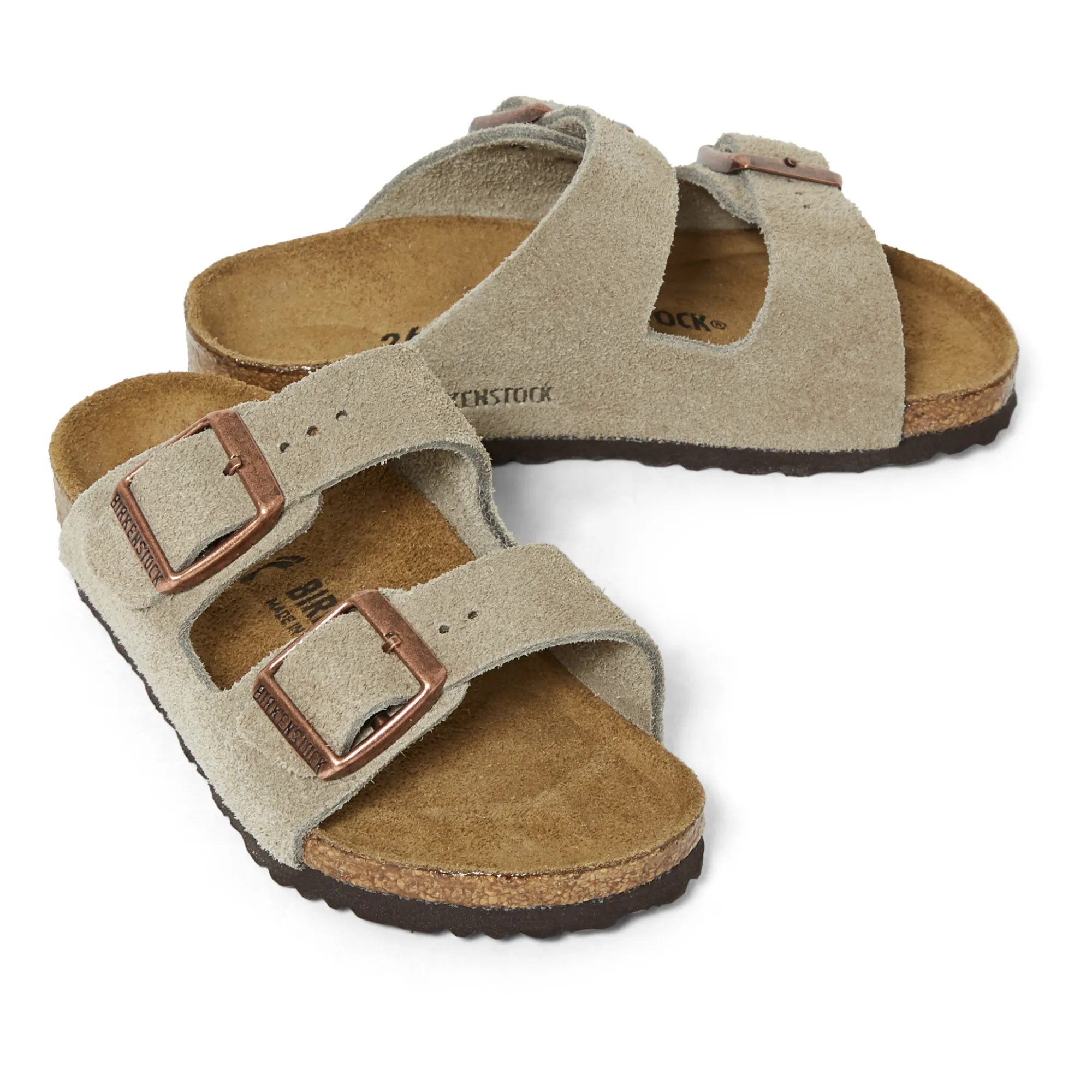 Sandales Arizona Cuir Suede | Taupe- Image produit n°1