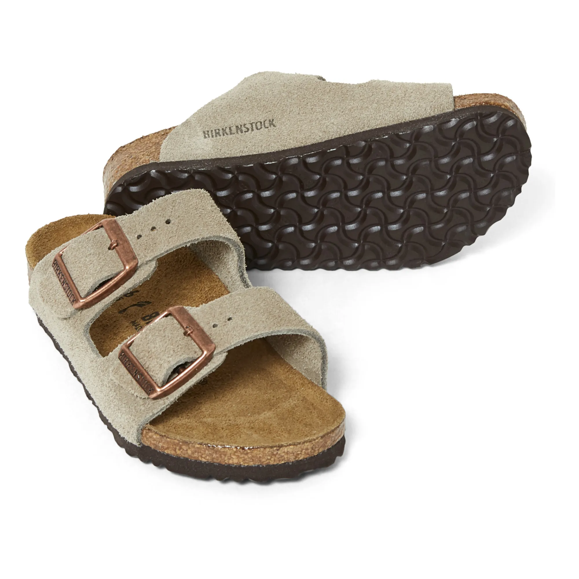Sandales Arizona Cuir Suede | Taupe- Image produit n°2
