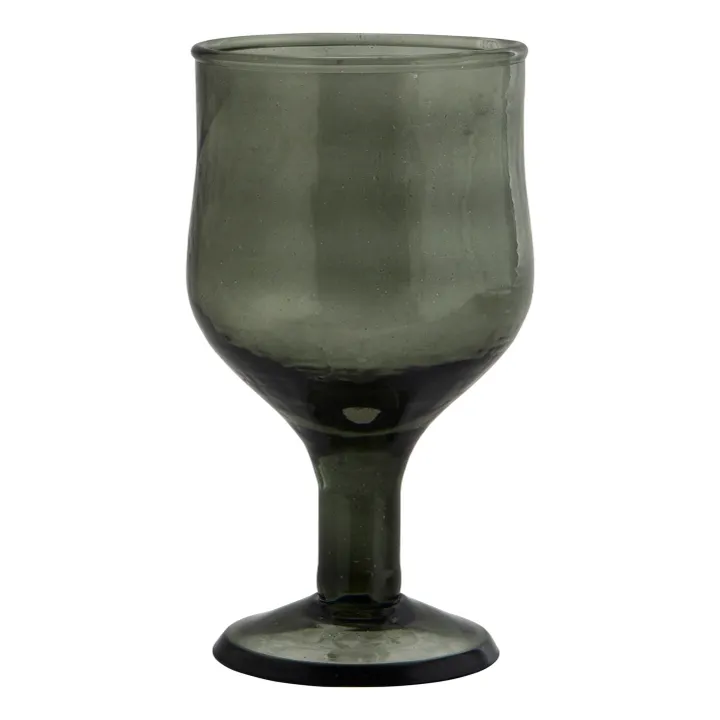 Copa de vino martillada | Verde Oscuro- Imagen del producto n°0