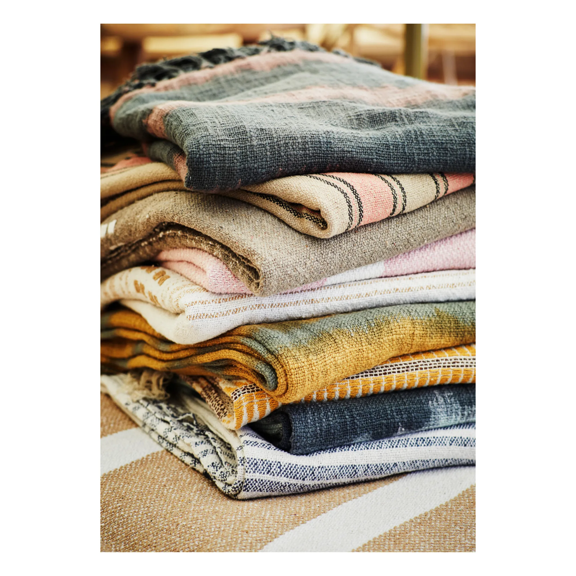 Fouta de plage Tie and Dye | Gris anthracite- Image produit n°2