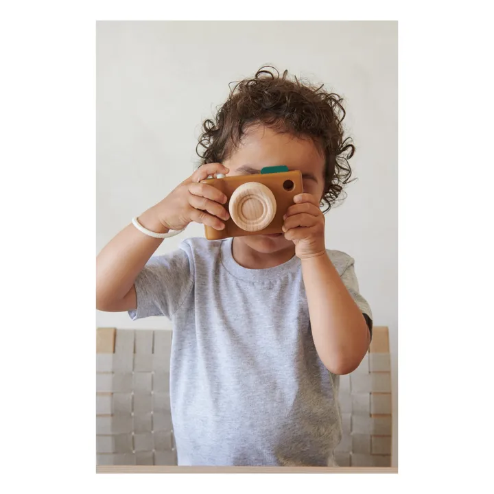 Appareil Photo Michael en bois | Caramel- Image produit n°1