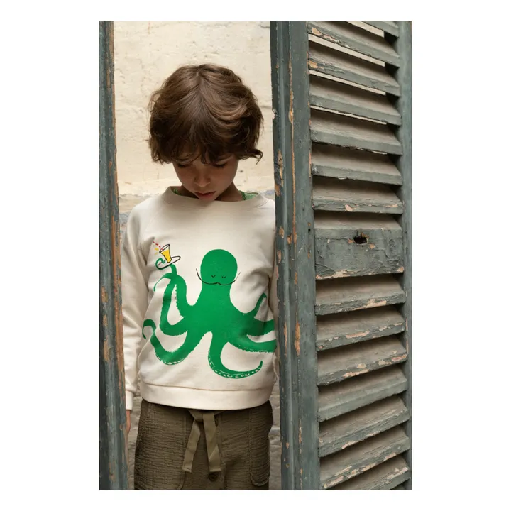 Octopus Sweatshirt | Ecru- Product image n°1