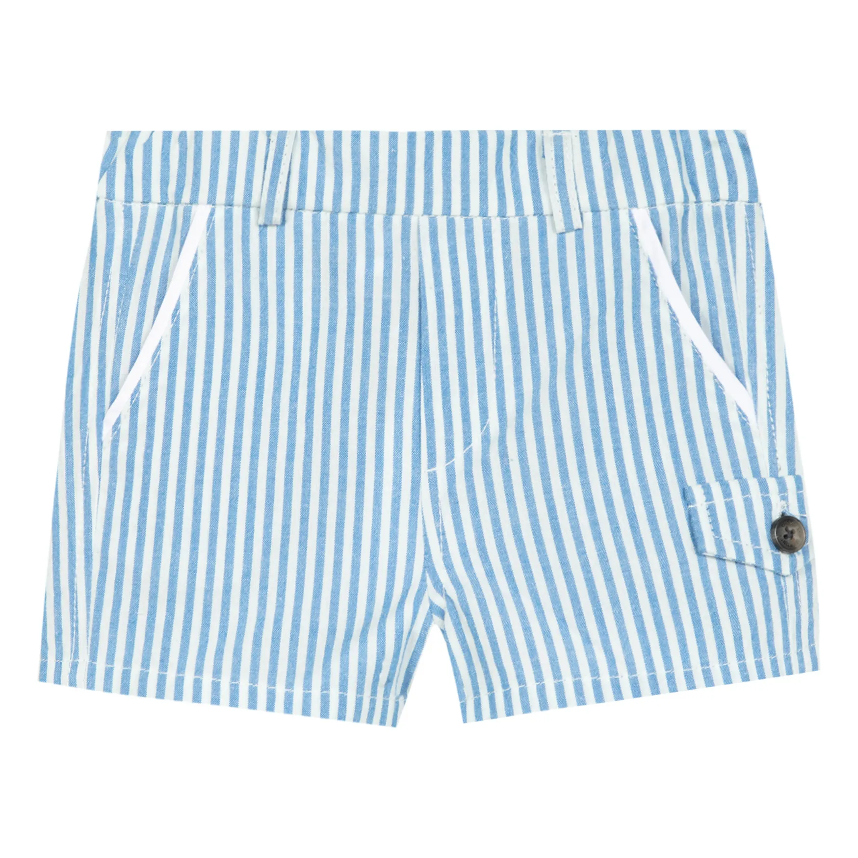 Tartine Et Chocolat Blue Striped Shorts