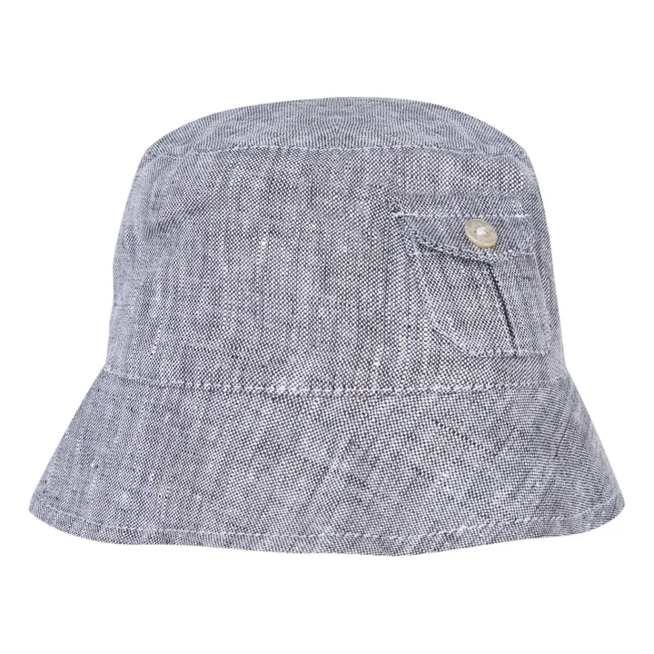 Linen Hat | Heather grey- Product image n°0