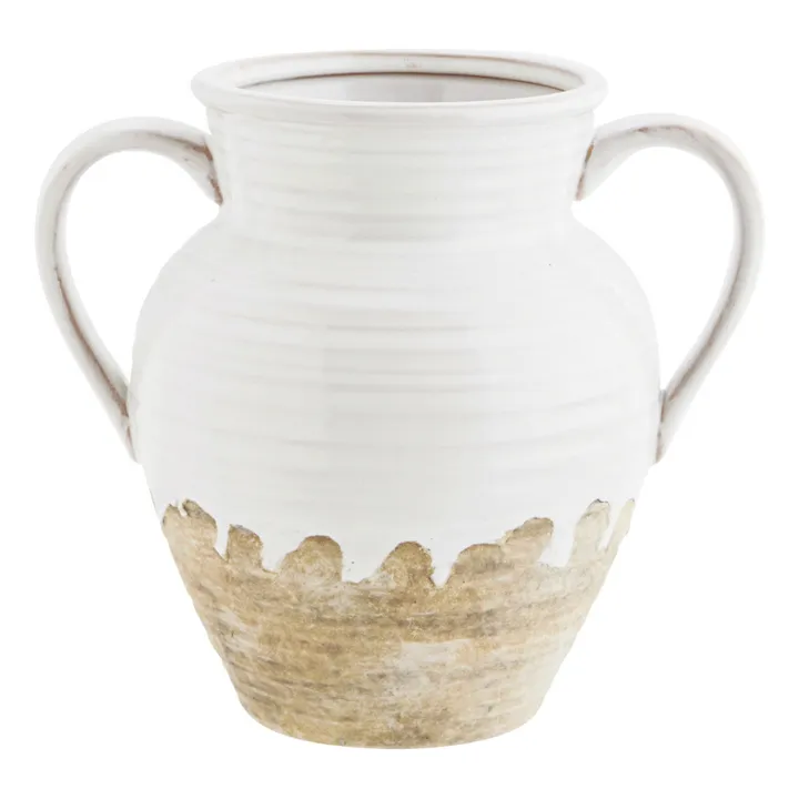 Vase aus Sandstein | Weiß- Produktbild Nr. 0