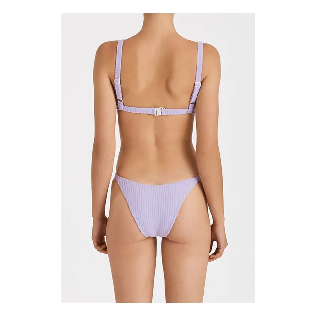 Curve String Ribbed Swimsuit Brief | Lilla