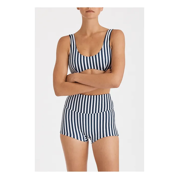 Pantalones cortos a rayas | Azul Marino- Imagen del producto n°5